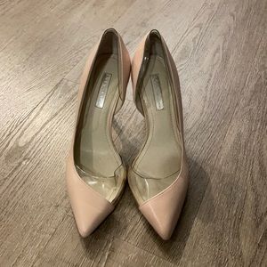 BCBGeneration. Nude with clear accents. Size 6 1/2